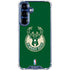 NBA Milwaukee Bucks Green Distressed Galaxy S25 Plus Clear Case