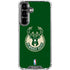 NBA Milwaukee Bucks Green Distressed Galaxy S26 Clear Case