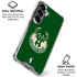 NBA Milwaukee Bucks Green Distressed Galaxy S26 Clear Case