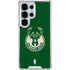 NBA Milwaukee Bucks Green Distressed Galaxy S26 Ultra Clear Case