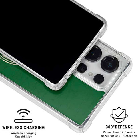 NBA Milwaukee Bucks Green Distressed Galaxy S26 Ultra Clear Case
