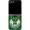 NBA Milwaukee Bucks Green Distressed Galaxy Z Flip6 Skin