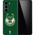 NBA Milwaukee Bucks Green Distressed Galaxy Z Fold5 5G Skin