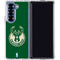 NBA Milwaukee Bucks Green Distressed Galaxy Z Fold6 Clear Case