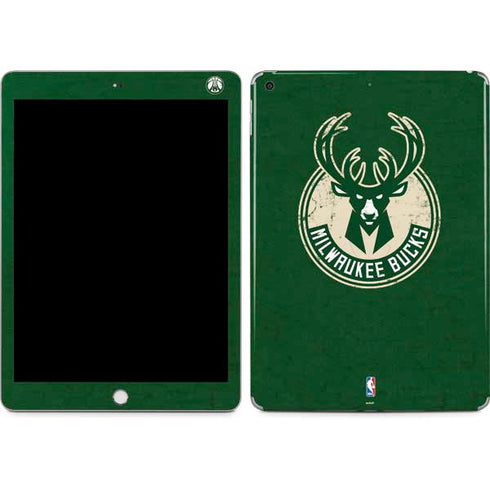 NBA Milwaukee Bucks Green Distressed Apple iPad Skin
