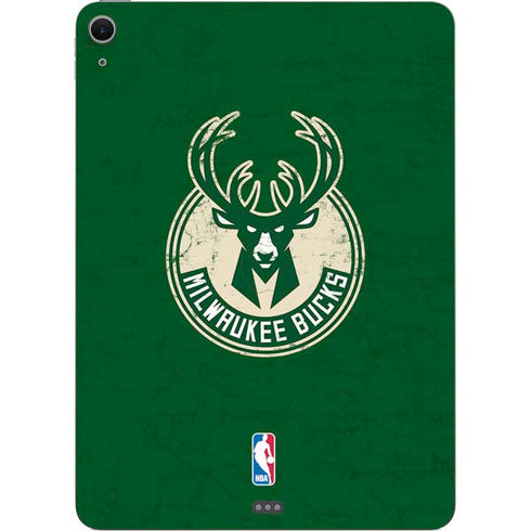 NBA Milwaukee Bucks Green Distressed Apple iPad Air Skin