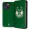 NBA Milwaukee Bucks Green Distressed iPhone 14 Folio Case