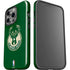 NBA Milwaukee Bucks Green Distressed iPhone 15 Pro Impact Case
