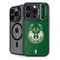 NBA Milwaukee Bucks Green Distressed iPhone 15 Pro Kickstand Case