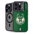 NBA Milwaukee Bucks Green Distressed iPhone 15 Pro Kickstand Case