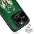NBA Milwaukee Bucks Green Distressed iPhone 15 Pro Kickstand Case