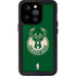 NBA Milwaukee Bucks Green Distressed iPhone 15 Pro Waterproof Case