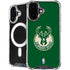 NBA Milwaukee Bucks Green Distressed iPhone 16 Plus MagSafe Case