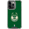NBA Milwaukee Bucks Green Distressed iPhone 16 Pro Clear Case