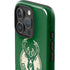 NBA Milwaukee Bucks Green Distressed iPhone 16 Pro Impact Case