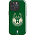 NBA Milwaukee Bucks Green Distressed iPhone 16 Pro Magsafe Impact Case