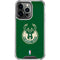 NBA Milwaukee Bucks Green Distressed iPhone 16 Pro Max Clear Case