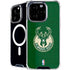 NBA Milwaukee Bucks Green Distressed iPhone 16 Pro Max MagSafe Case