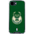 NBA Milwaukee Bucks Green Distressed iPhone 16e Clear Case