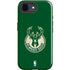 NBA Milwaukee Bucks Green Distressed iPhone 16e Impact Case