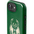 NBA Milwaukee Bucks Green Distressed iPhone 16e Impact Case