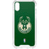 NBA Milwaukee Bucks Green Distressed iPhone XS Clear Case