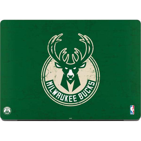NBA Milwaukee Bucks Green Distressed Apple MacBook Pro 14-inch Skin