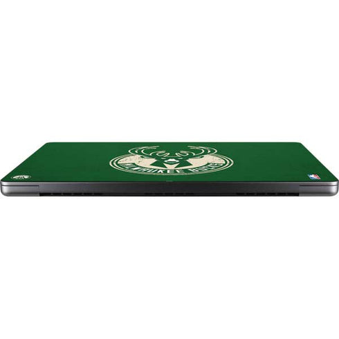 NBA Milwaukee Bucks Green Distressed Apple MacBook Pro 14-inch Skin