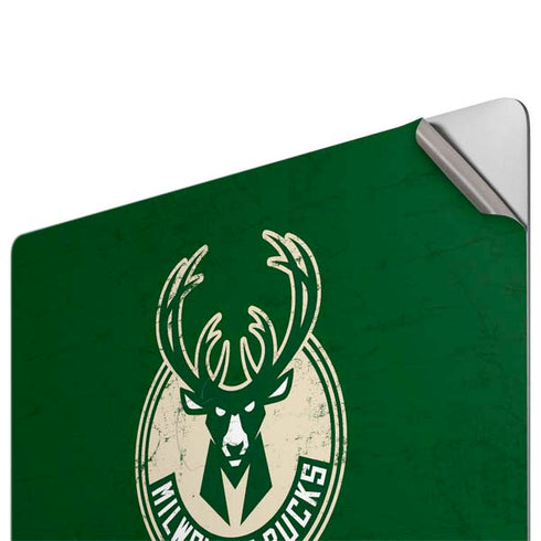 NBA Milwaukee Bucks Green Distressed Apple MacBook Pro 16-inch Skin