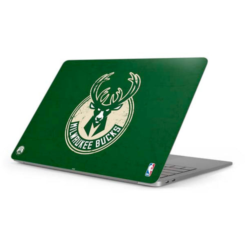 NBA Milwaukee Bucks Green Distressed Apple MacBook Pro 16-inch Skin