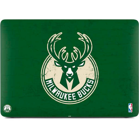 NBA Milwaukee Bucks Green Distressed Apple MacBook Pro 16-inch Skin