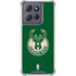 NBA Milwaukee Bucks Green Distressed Moto G 5G (2025) Clear Case