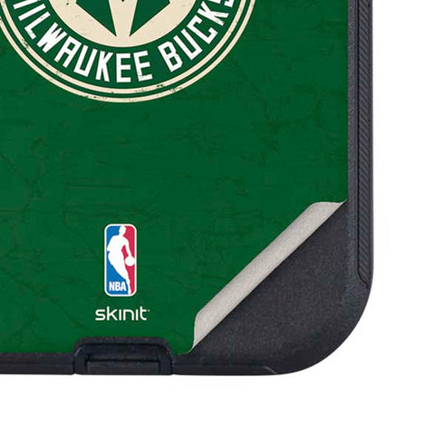 NBA Milwaukee Bucks Green Distressed Otterbox Defender iPhone Skin
