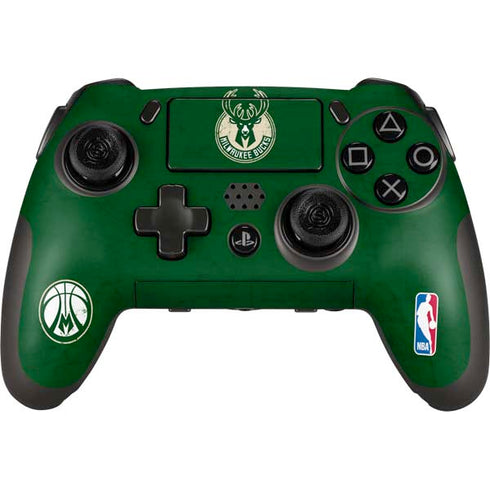 NBA Milwaukee Bucks Green Distressed PlayStation Scuf Vantage 2 Controller Skin