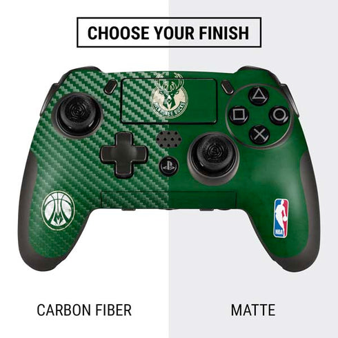 NBA Milwaukee Bucks Green Distressed PlayStation Scuf Vantage 2 Controller Skin