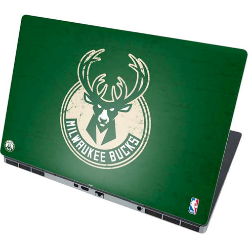 NBA Milwaukee Bucks Green Distressed Dell Precision Skin