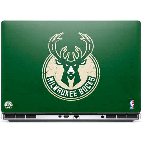 NBA Milwaukee Bucks Green Distressed Dell Precision Skin