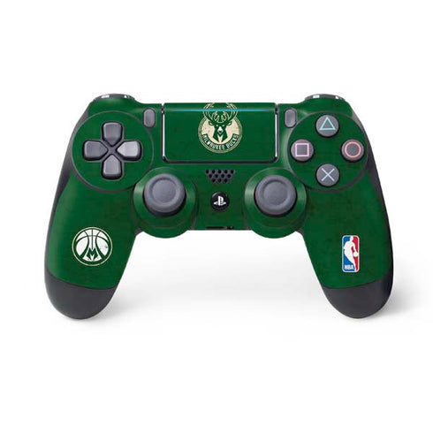 NBA Milwaukee Bucks Green Distressed PlayStation PS4 Skins