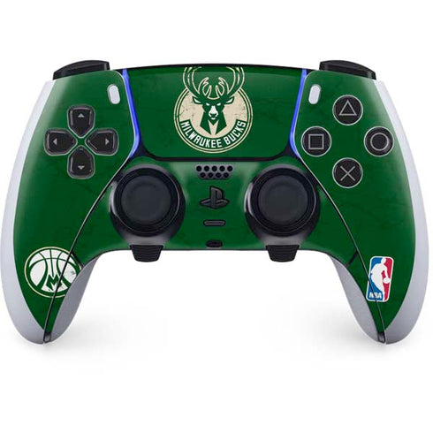 NBA Milwaukee Bucks Green Distressed PlayStation PS5 Skins