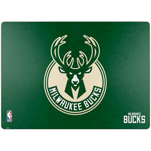 NBA Milwaukee Bucks Green Distressed Surface Laptop 7 13.8in Skin