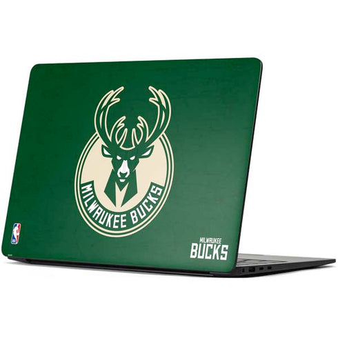 NBA Milwaukee Bucks Green Distressed Surface Laptop 7 15in Skin