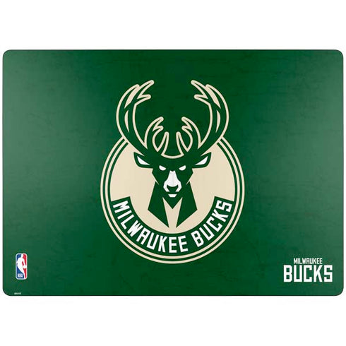 NBA Milwaukee Bucks Green Distressed Surface Laptop 7 15in Skin