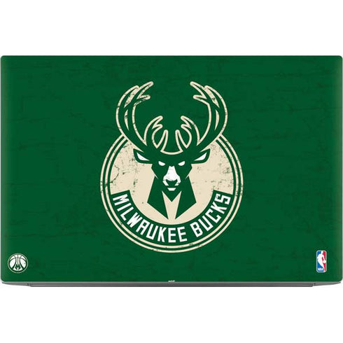 NBA Milwaukee Bucks Green Distressed Dell XPS Skin