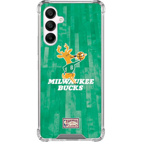 NBA Milwaukee Bucks Hardwood Classics Galaxy A16 5G Clear Case