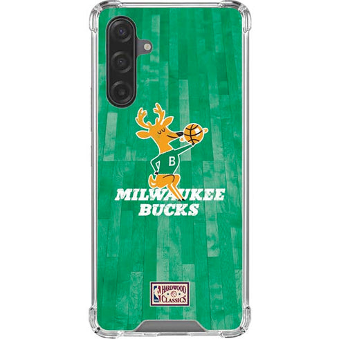 NBA Milwaukee Bucks Hardwood Classics Galaxy A17 Clear Case