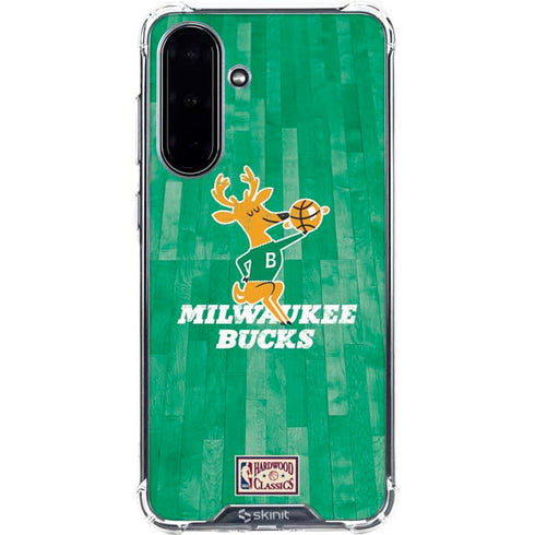 NBA Milwaukee Bucks Hardwood Classics Galaxy A36 5G Clear Case