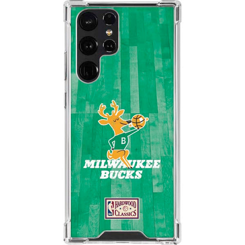 NBA Milwaukee Bucks Hardwood Classics Galaxy S23 Ultra Clear Case
