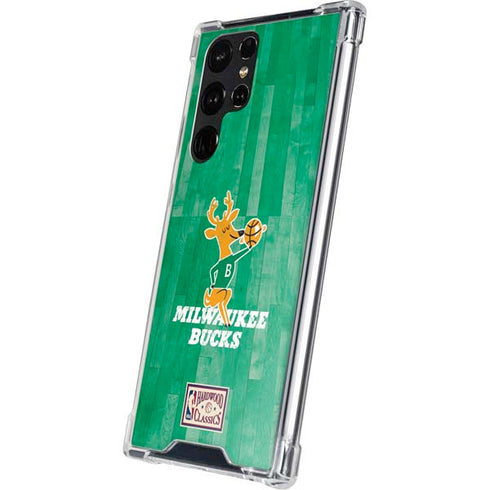 NBA Milwaukee Bucks Hardwood Classics Galaxy S23 Ultra Clear Case