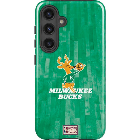 NBA Milwaukee Bucks Hardwood Classics Galaxy S25 Impact Case