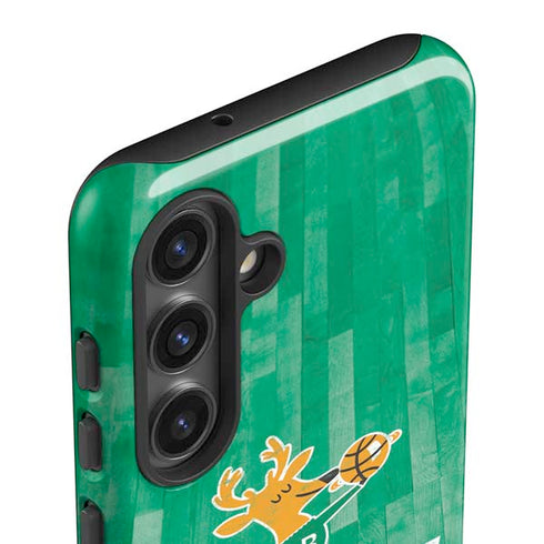 NBA Milwaukee Bucks Hardwood Classics Galaxy S25 Impact Case